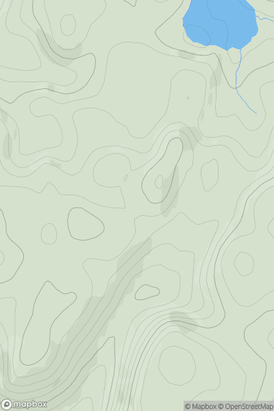 Thumbnail image for Barr an Daimh [Oban to Loch Fyne] showing contour plot for surrounding peak